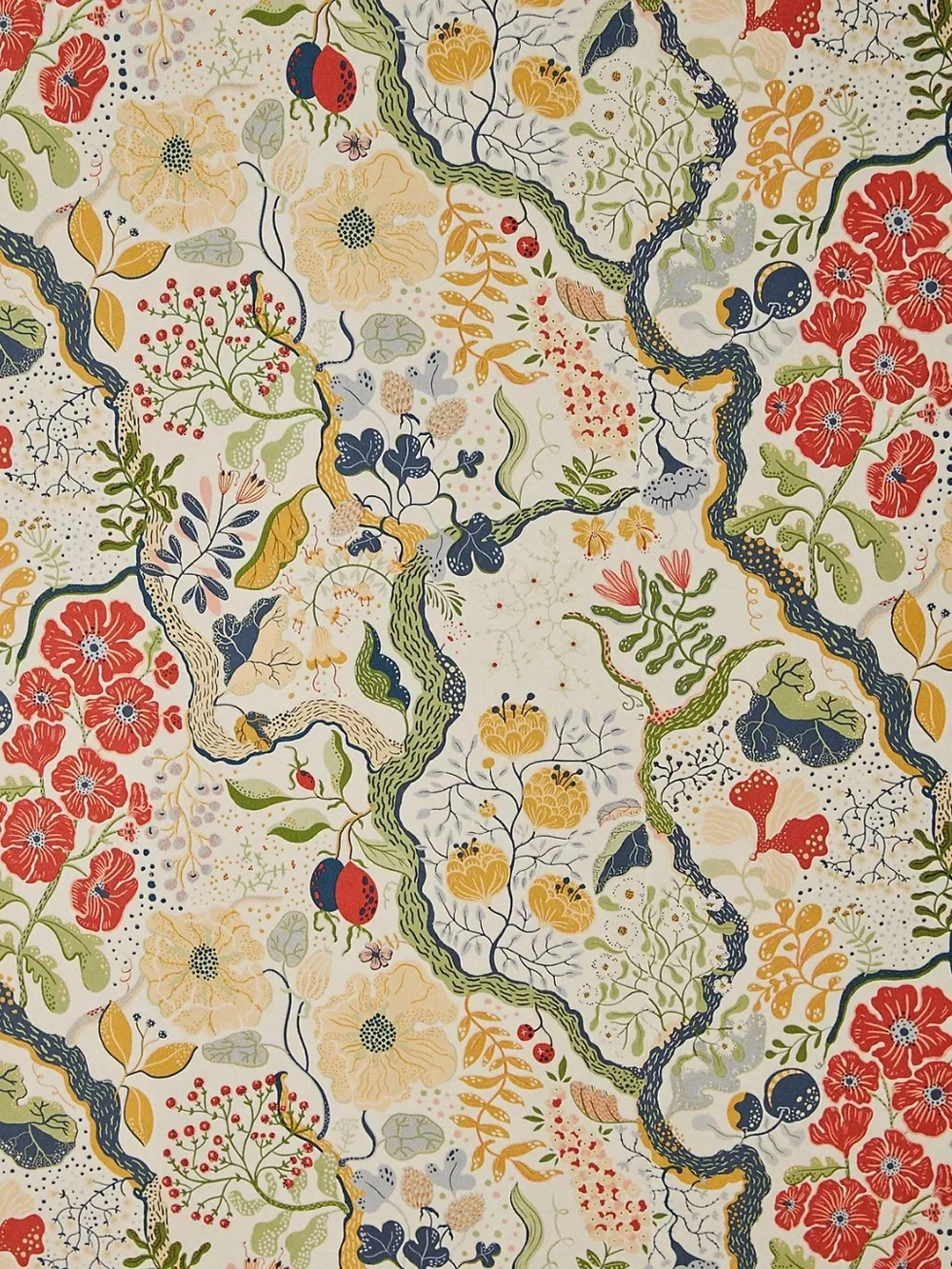 New Anthropologie Ann Floral Vines Wallpaper Mural